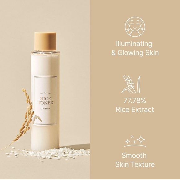 🆕 I'm from Rice Toner, Milky Toner for Glowing Skin, 77.78% Korean Rice - Picture 2 of 6